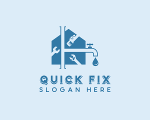 Repair Plumbing Fix logo design