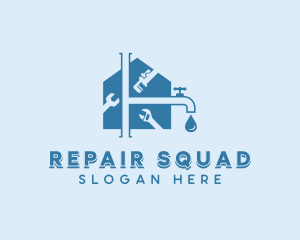 Repair Plumbing Fix logo design