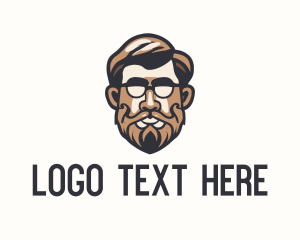 Masculine Haircut Barbershop logo