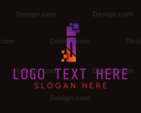 Pixel Letter I Studio Logo