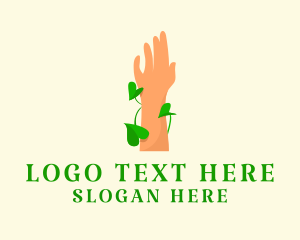 Eco friendly Hand  logo