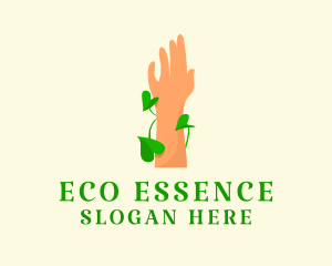 Eco friendly Hand  logo design