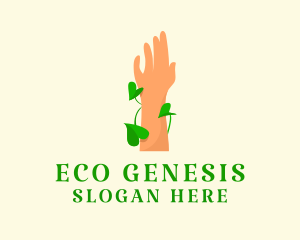 Eco friendly Hand  logo design