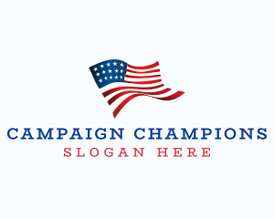 American Flag Campaign logo design