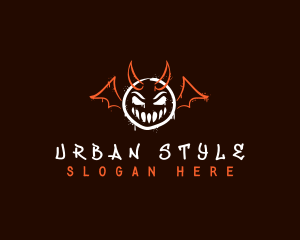 Creepy Devil Graffiti logo design