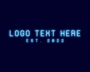 Blue Neon Wordmark logo