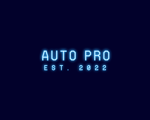 Blue Neon Wordmark logo