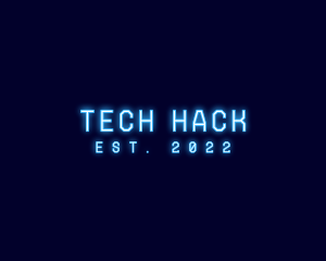 Blue Neon Wordmark logo