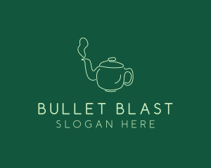 Green Teapot Tea Kettle logo design