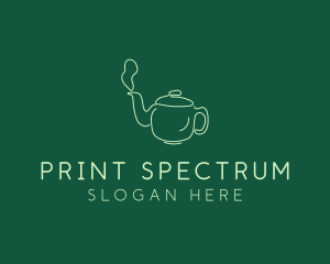 Green Teapot Tea Kettle logo design