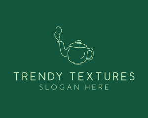 Green Teapot Tea Kettle logo design