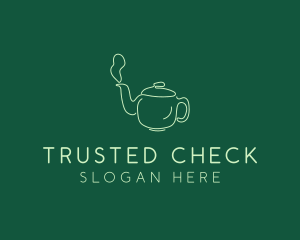 Green Teapot Tea Kettle logo design