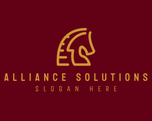 Red Horse Stallion logo design