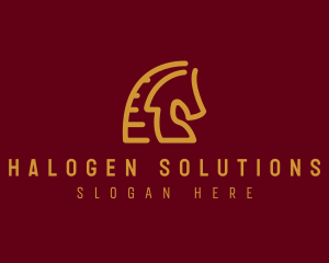 Red Horse Stallion logo design