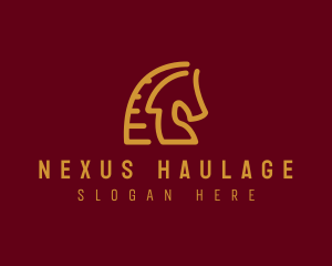 Red Horse Stallion logo design