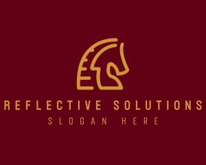 Red Horse Stallion logo design