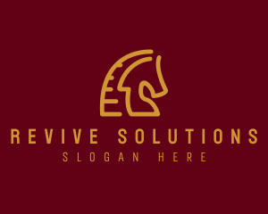 Red Horse Stallion logo design