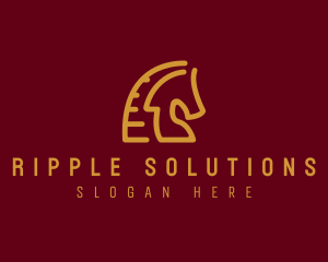 Red Horse Stallion logo design