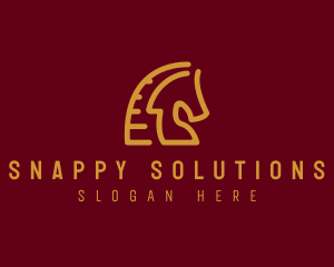 Red Horse Stallion logo design