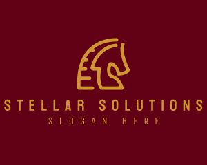 Red Horse Stallion logo design