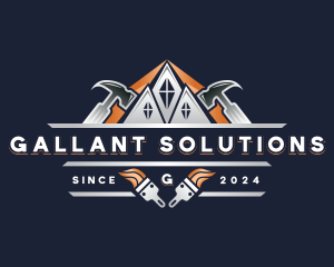 Hammer Repair Construction logo design