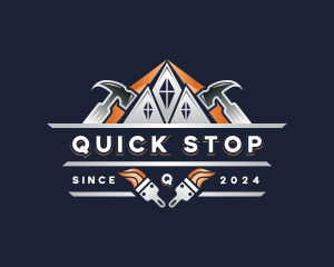 Hammer Repair Construction logo design