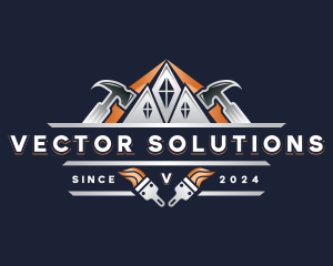 Hammer Repair Construction logo design