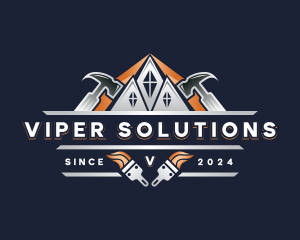 Hammer Repair Construction logo design