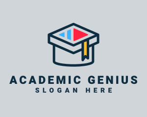 Audio Class Academic Cap logo design