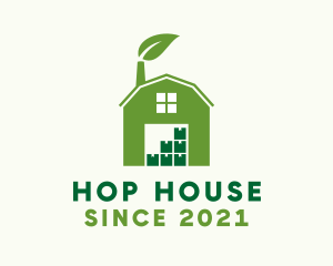 Simple Barn House Storage logo design