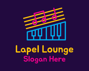 Neon Music Lounge logo design