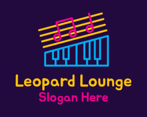 Neon Music Lounge logo design