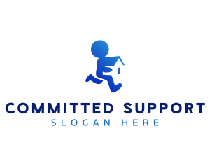 Home Support Charity logo design