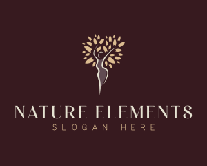 Natural Spa Woman logo design