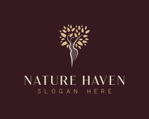 Natural Spa Woman logo design