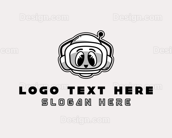 Robot Cartoon Bot Logo