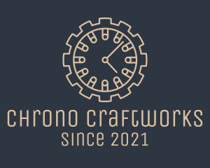 Industrial Mechanical Clock  logo