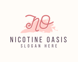 Feminine Watercolor Cosmetics  logo design