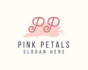 Feminine Watercolor Cosmetics  logo design