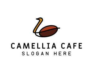 Swan Cafe Coffee logo design