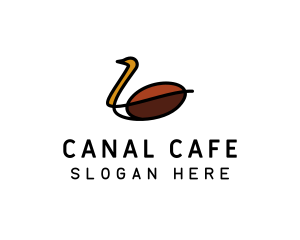 Swan Cafe Coffee logo design