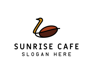 Swan Cafe Coffee logo design