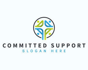 Support Community Cross Faith logo design