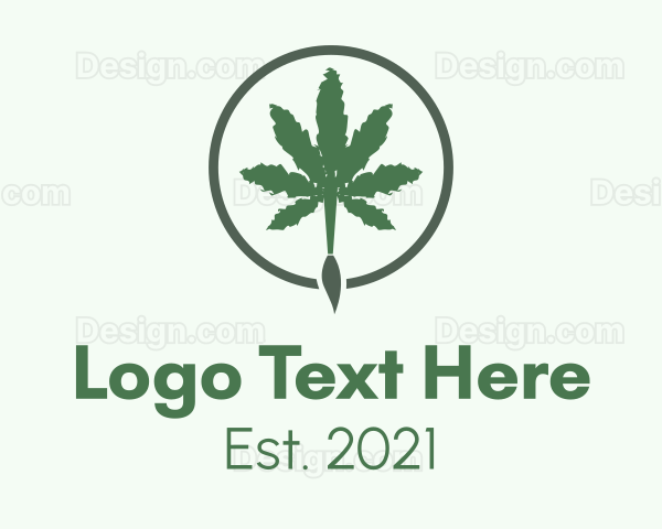 Green Brush Weed Logo