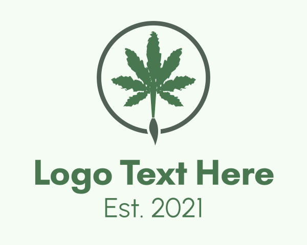 Green Brush Weed logo