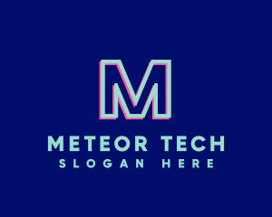 Neon Streamer Technology logo design