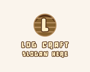 Wooden Log Furniture logo design