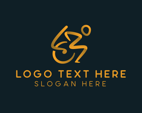 Wheelchair logo example 3