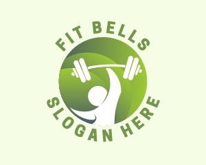 Green Barbell Fitness logo design