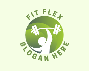 Green Barbell Fitness logo design